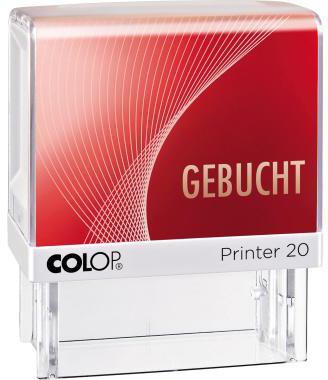 COLOP Textstempel Printer 20 GEBUCHT 100672 38mm Kunststoff rt