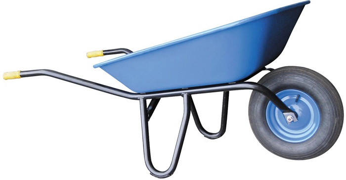 Schubkarre Fagro F85 85l Luftrad 18,7kg Stahlfelge m.Kugell.MÜBA