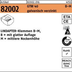 Klemmen R 82002 GTW 40 MM 16/8,0 galv.verz. 1 Stück LINDAPTER