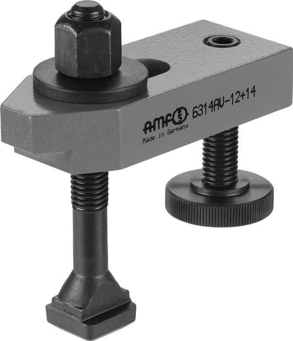 Spanneisen Nr.6314AV f.T-Nut 14mm L.100mm Spannschraube M12x14x100mm AMF