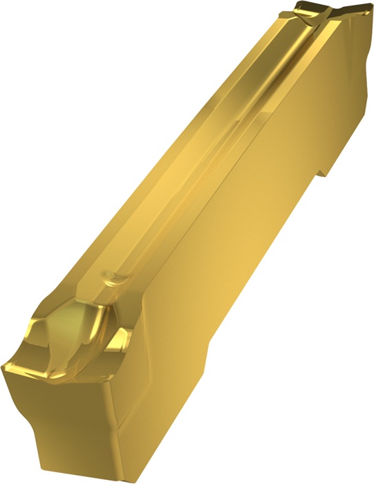 Wendeschneidplatte ISO GL3-D300M02-PM:G8330 Breite 3mm PVD beschichtet Gold
