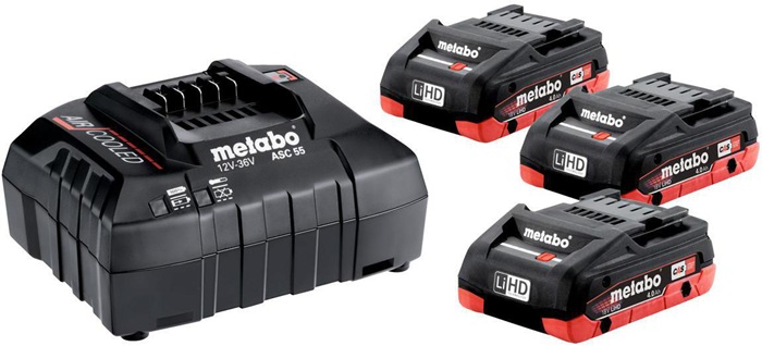 Akku-Set Basic 4,0 LiHD 18 V 3x4 (LiHD) Ah METABO