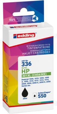 edding Tintenpatrone 18-336 HP No. 301XL (CH563EE) schwarz