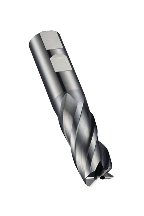 Schaftfräser S814HB DIN 6527L D.25mm Gesamt-L.121mm Schneiden-L.45mm HM AlCrN