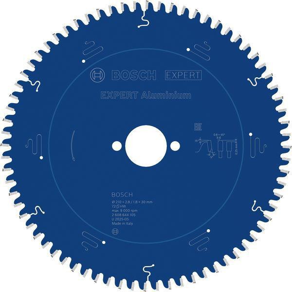 Kreissägeblatt EXPERT for Alu.AD 210mm Z.72 HLTCG Bohr.30mm Schnitt-B.2,8mm