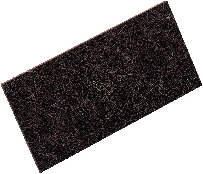 Hartfilzauflage L280xB140xS10mm schwarz KRONEN-HANSA