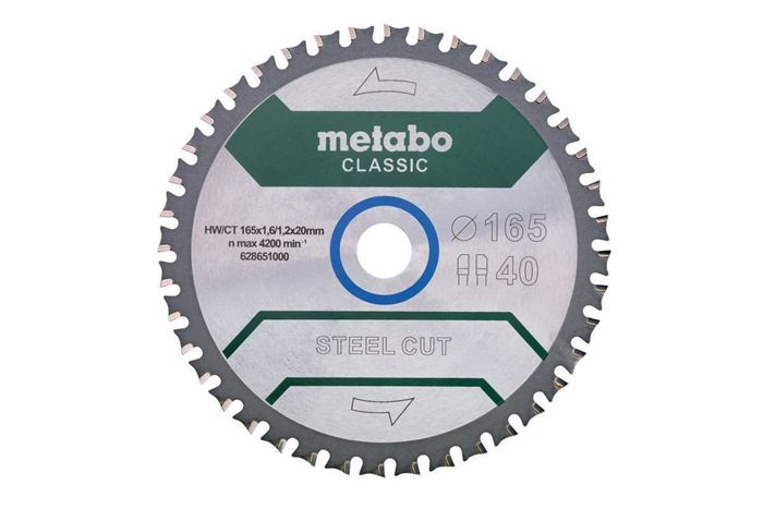Kreissägeblatt steel cut classic D165x1,6/1,2xBohrung20mm Zähnezahl 40 FZFA/FZFA