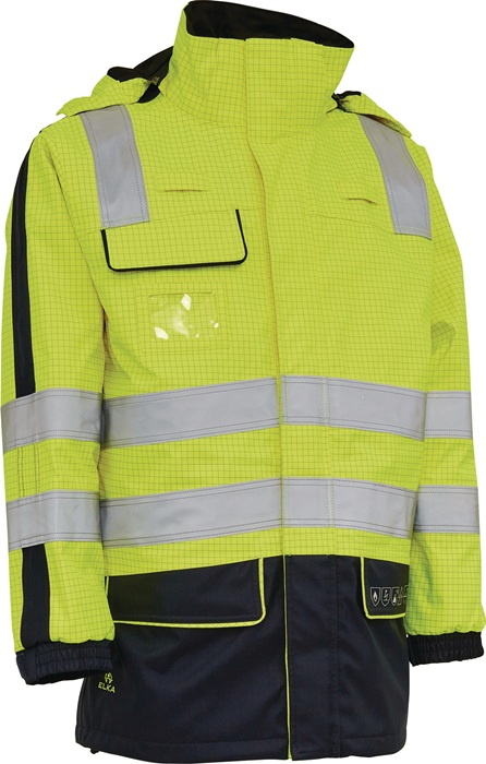Multinorm-Warnschutzparka SECURETECH Gr.XXL gelb/marineblau ELKA RAINWEAR