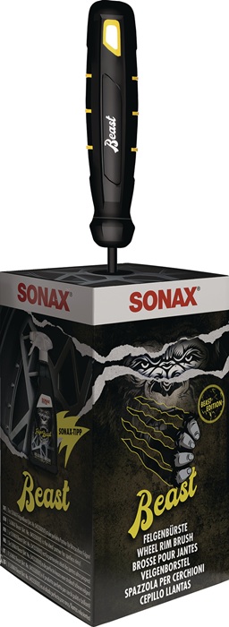 Felgenbürste Beast Edition schwarz/gelb SONAX
