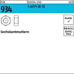 Sechskantmutter DIN 934 M12 A 5 50 Stück