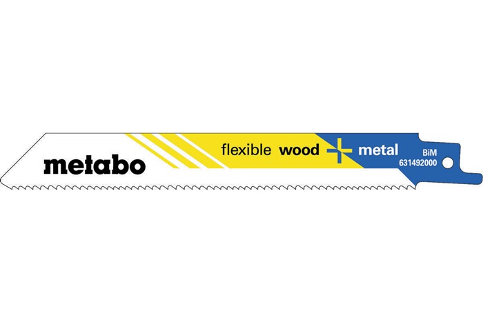 Säbelsägeblätter flexible L.150mm Dicke 0,9mm Zahnteilung1,8-2,6mm BiMetall 25St