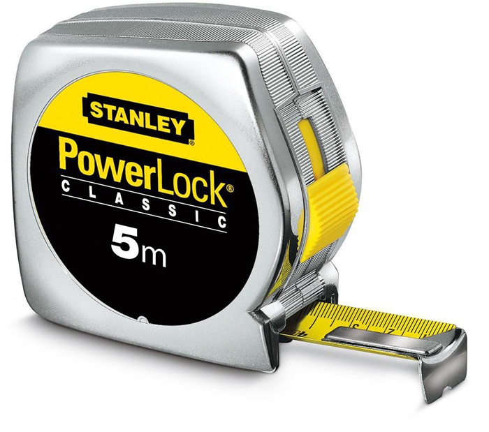 Taschenrollbandmaß PowerLock® L.5m B.19mm mm/cm EG II Ku.Clip lose
