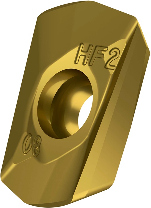 Fräswendeschneidplatte ISO ADEX 11T308SR-HF2:M8330 D.2,9mm PVD beschichtet Gold
