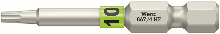 Bit 867 TORX® HF 1/4 Zoll TX 10 L.50mm m.Farbleitsystem WERA