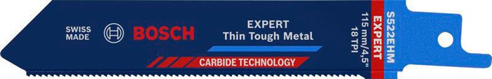 Säbelsägeblatt Expert Thin Tough Metal L.115mm B.19mm TPI 18 1,4mm 1 St./Karte