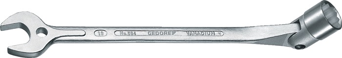 Maulsteckschlüssel 534 SW 13mm Gesamt-L.208mm m.bewegl.Steckschlüsselende GEDORE