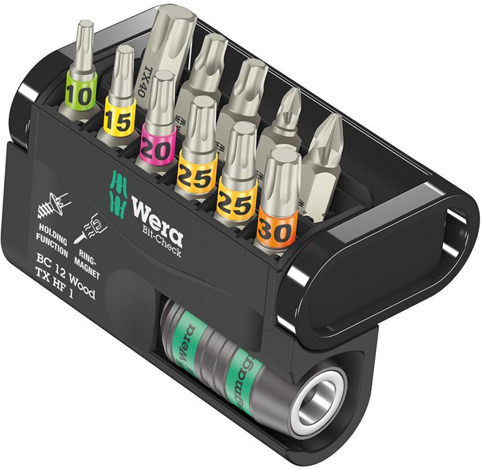Bitsortiment Bit-Check 12 Wood TX HF 1 12-tlg.PZD/TX-HF/TX WERA