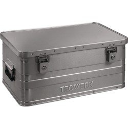Aluminiumbox L580xB380xH275mm 47l m.Klappverschluss u.Zylinderschl.TECWERK