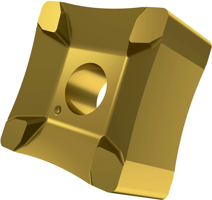 Scarfing-Schneideinsatz ISO SNMX 15-R45:6640 Radius 45mm MT-CVD beschicht. Gold