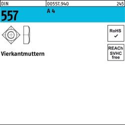 Vierkantmutter DIN 557 M6 A 4 100 Stück