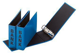 PAGNA Bankordner Basic Colours 40801-06 25x14x5cm Pappe blau
