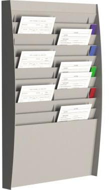 Paperflow Wand-Sortiertafel V 20F A4V2X10.02 DIN A4 grau