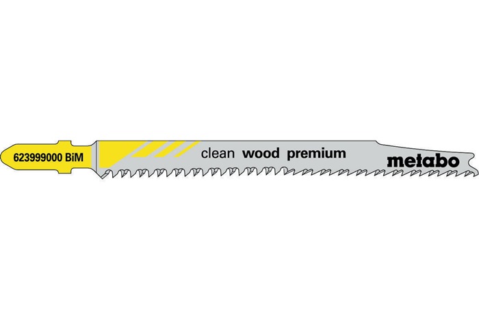 Stichsägeblätter clean wood premium Nutz-L.93mm Zahnt.2,2mm BiMetall Z. Metabo
