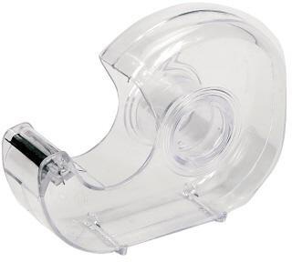 Handabroller 19mmx33m transparent Kunststoff unbestückt