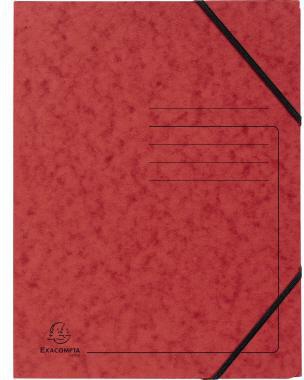 Exacompta Eckspanner 555415E DIN A4 Karton rot