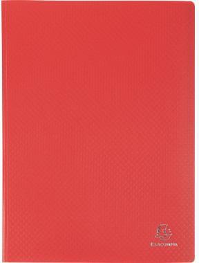 Exacompta Sichtmappe 8825E A4 PP 20Hüllen rot