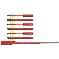 Wechselklingensatz slimBit Pk.7-tlg.Torque/Schlitz/Phillips/Pozidriv WIHA