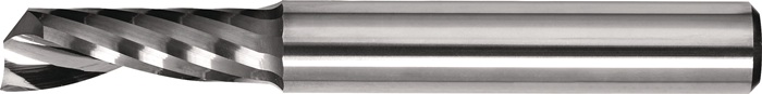 Einzahnfräser Typ W D.8mm VHM 25Grad HA Z.1 lang TECWERK