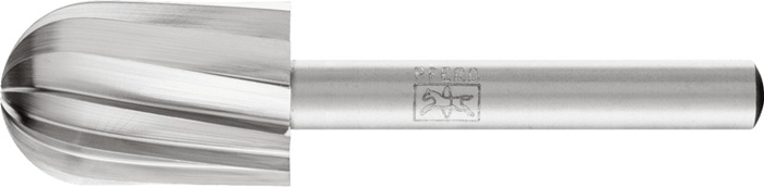 Frässtift C1625 D.16mm Kopf-L.25mm Schaft-D.6mm HSS Verz.ALU PFERD