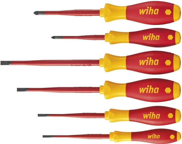 Schraubendrehersatz 3201 ZK6 6-tlg.Schlitz/PZD slim fix VDE WIHA
