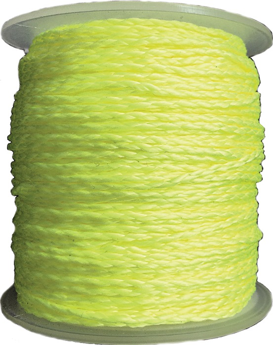 Pflastererschnur L.100m D.1,7mm 30kg PP gelb,fluoresz.