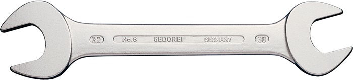 Doppelmaulschlüssel 6 4x5mm L.100mm verchr.GEDORE