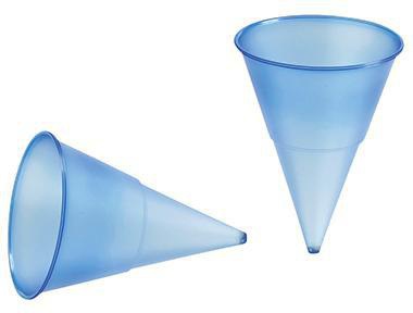 PAPSTAR Spitzbecher 19618 115ml PP blau 1.000 St./Pack.