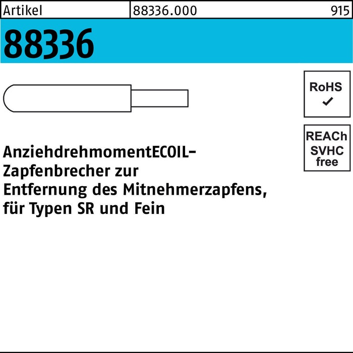 Zapfenbrecher R 88336 M8 Stahl 1 Stück AMECOIL