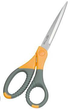 WEDO Schere Titan Plus 9858 21,5cm Edelstahl grau/gelb