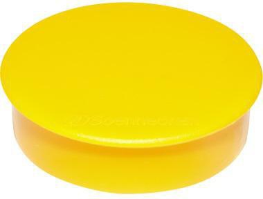 Soennecken Magnet 4885 rund 38mm 2,5kg gelb 10 St./Pack.