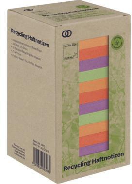 Soennecken Haftnotiz oeco 5875 RC 75x75mm 100Bl. sort. 16St.