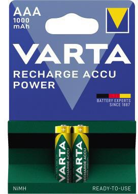 Varta Akku Ready2Use 5703301402 AAA Micro HR03 1.000mAh 2 St./Pack.