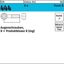 Augenschraube DIN 444 FormB BM 12x 150 A 4 10 Stück