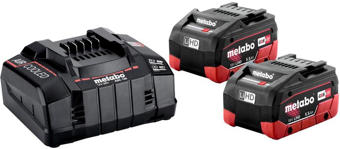 Akku-Set Basic 5,5 LiHD 18 V 2x5,5 (LiHD) Ah Krt.METABO