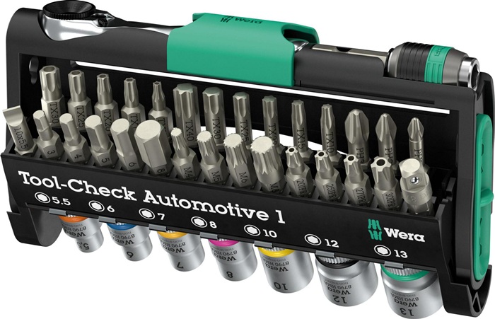 Bitratschensatz Tool-Check Automotive 1 38-teilig WERA