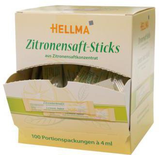 Hellma Zitronensaft 60122600 4ml 100 St./Pack.