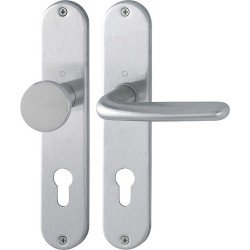 Langschildgarnitur Cardiff E48/302/1850Z VA F69 PZ 72mm DIN L/R HOPPE
