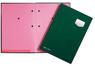 PAGNA Unterschriftenmappe de Luxe 24102-03 DIN A4 10Fächer Pappe gn
