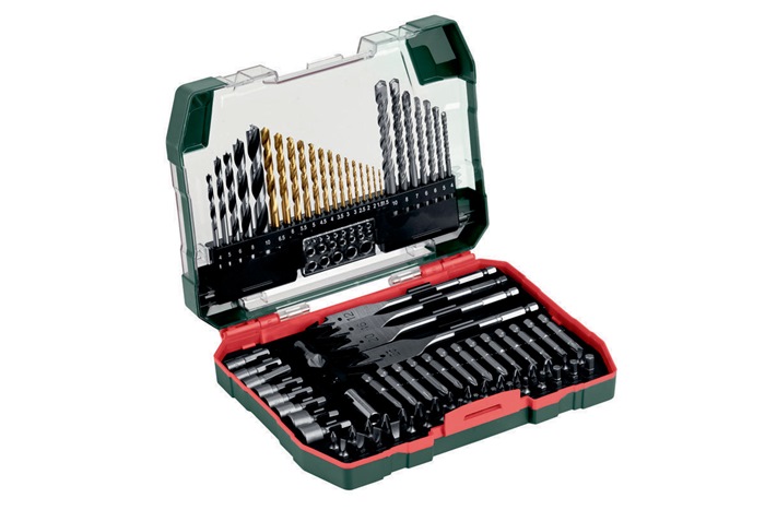 Bohrersatz 86tlg. Bohrer m.Werkzeug Brutto-G.1,623kg Metabo