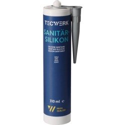Sanitärsilikon grau 310ml Kartusche TECWERK